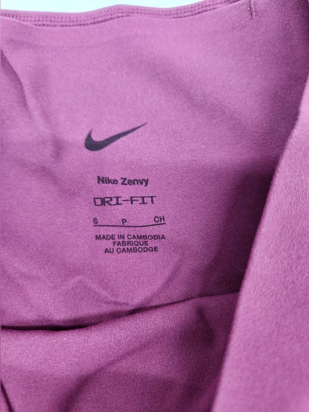 Nike Zenvy Dry-Fit High-Waist Maroon Leggings